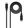 Nanocable Cable USB 2.0 USB-C a USB-C 3A 1,5 m Negro